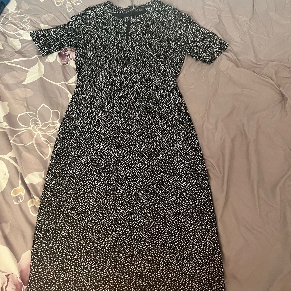 Leopard Print Sweater dress
